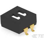 Switch DIP OFF ON SPST 2 Flush Slide 0.1A 24VDC Gull Wing 2.54mm SMD Tube