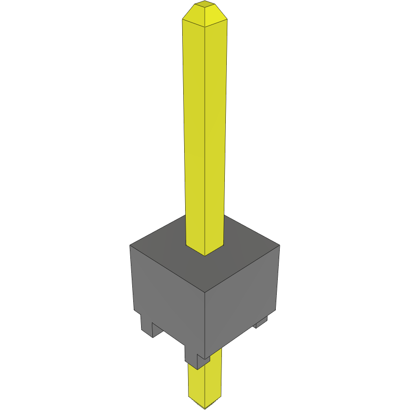 Samtec-TSW-101-23-H-S 连接器插头及 PCB 插座 Conn Unshrouded Header HDR 1 POS Solder ST Top Entry Thru-Hole Bulk