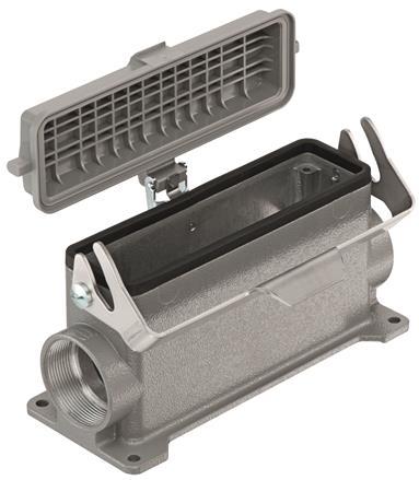 HARTING-19301322276ML Schrumpfbalgenadapter Hood 90° 32 Shell Size Powder Aluminum Die Cast