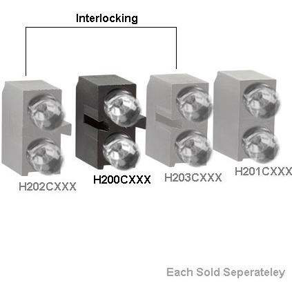 Bivar-H200CGRD LED Right Angle, 3 mm LED, Bi-Level