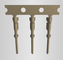 Amphenol Communications Solutions-L17HRD2M1110G Contatto connettore Contact PIN Crimp ST Cable Mount 24-28AWG Reel