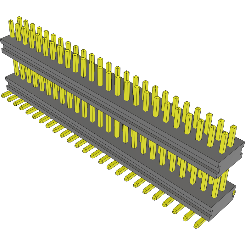Samtec-MW-25-03-H-D-240-070 Steckverbinderleisten und Leiterplattenbuchsen Conn Board Stacker HDR 50 POS 1mm Solder ST Top Entry SMD FLEX STACK Tube