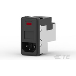 Power Entry Module EMI Filtered M 3 POS (115VAC/230)VACVAC 10A/Contact Fuse/Voltage Selector ST 1 Port