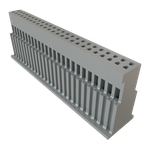 Conn Housing RCP 50 POS 1.27mm Crimp ST Cable Mount Black Tube