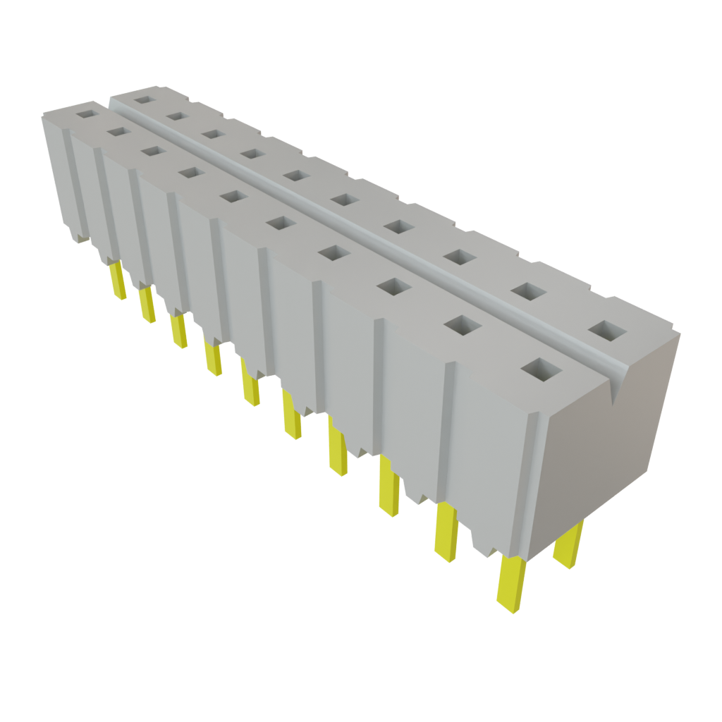 Samtec-CES-110-01-G-D Steckverbinderleisten und Leiterplattenbuchsen Conn Socket Strip SKT 20 POS 2.54mm Solder ST Top Entry Thru-Hole Tube