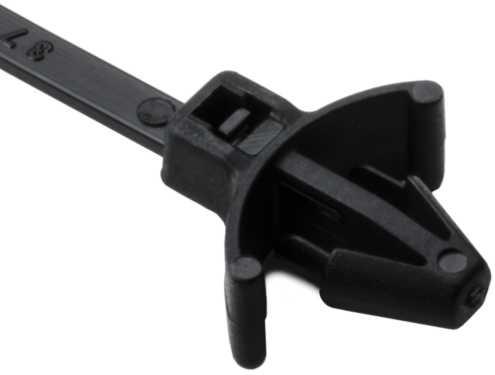 HellermannTyton-126-00042 Kabelbinder Cable Ties, Clip Tie Polyamide 6/6 Black 22mm 80N Bag