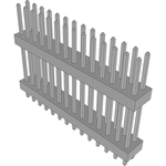 Conn Board Stacker HDR 28 POS 2mm Solder ST Top Entry Thru-Hole Bulk