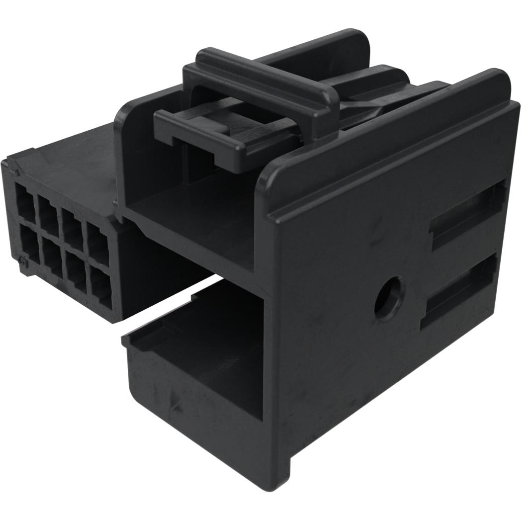 Molex-94552-9008 分立接线罩连接器 Conn Housing F 8 POS 2.54mm Crimp ST Cable Mount Black Bag