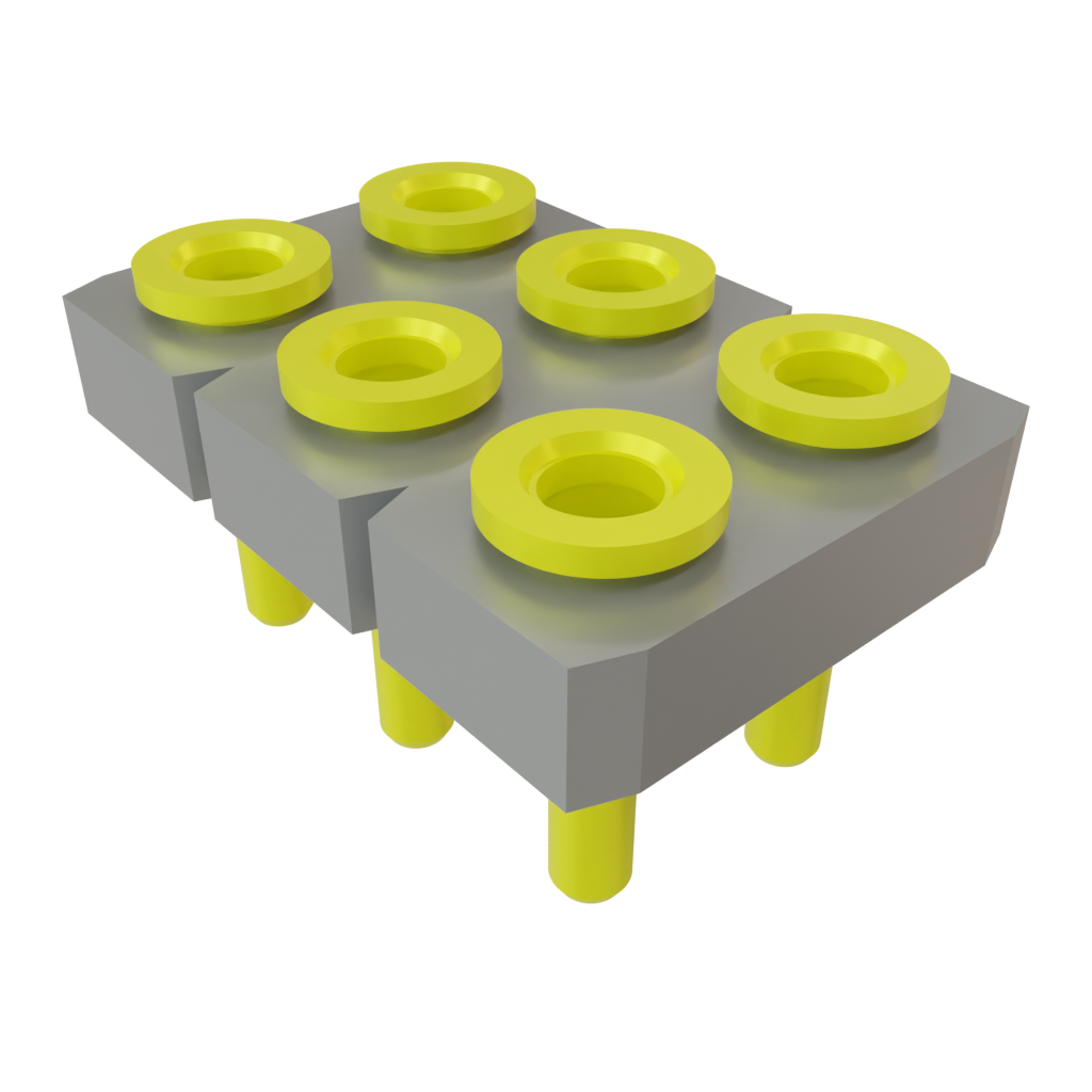 Samtec-SDL-103-T-19 Steckverbinderleisten und Leiterplattenbuchsen Conn Socket Strip SKT 6 POS 2.54mm Solder ST Top Entry Thru-Hole Bulk
