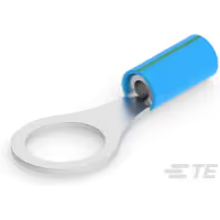 TE Connectivity-2-320564-2 Connector Terminals Spade Tongue Terminal 14AWG Copper Blue/Green 31.24mm Tin Loose