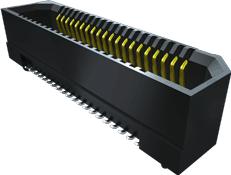 Samtec-ERF8-025-01-S-D-RA-L-TR-.PLM 连接器插头及 PCB 插座 Conn Micro High Speed Socket Strip F 50 POS 0.8mm Solder RA Side Entry SMD Edge Rate® T/R