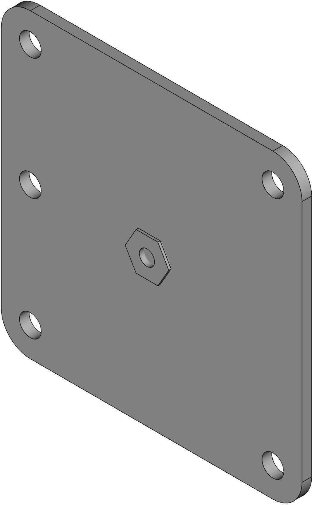 Hammond Manufacturing-1487BH Kabelzubehör Cable Accessories Solid Wall Square Steel Gray