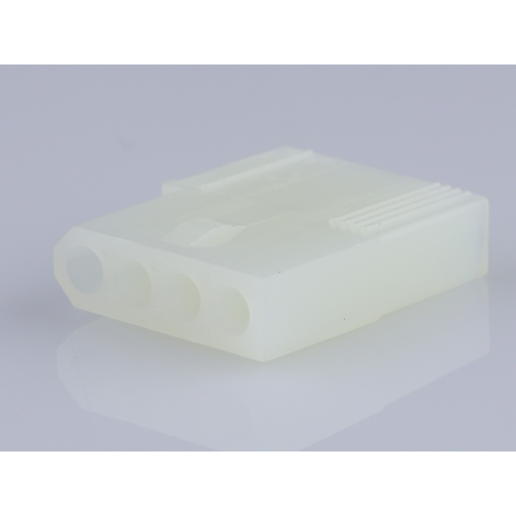 Molex-03-06-1042 Gaine de câblage de raccordement discret Conn Housing RCP 4Power POS 3.68mm Crimp ST Panel Mount Natural Bag