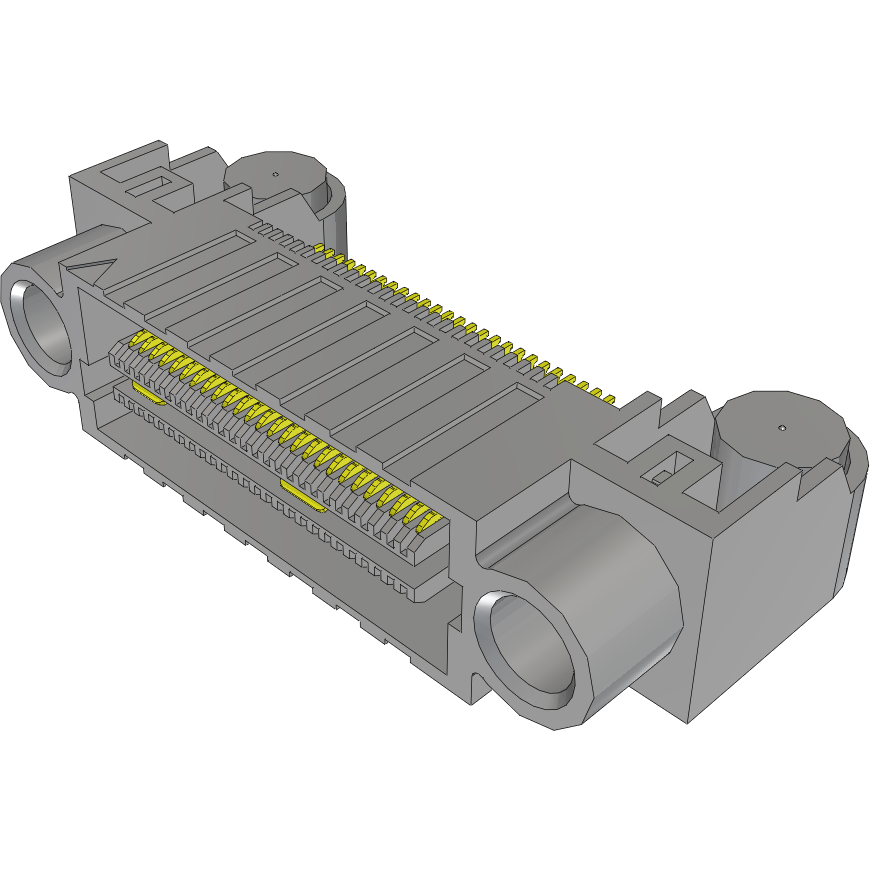 Samtec-QFS-026-01-SL-D-RA-TR Cabezales del conector y receptáculos PCB Conn Micro High Speed Socket Strip SKT 52 POS 0.635mm Solder RA Side Entry SMD/Thru-Hole T/R