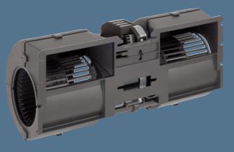 ebm-papst-K3G097-BK32-42 Gebläse und Lüfter DC Motorized Impeller Centrifugal Ball Bearing 13V 9V to 15V 435.55CFM 64dB 335 X 144.5 X 163.5mm