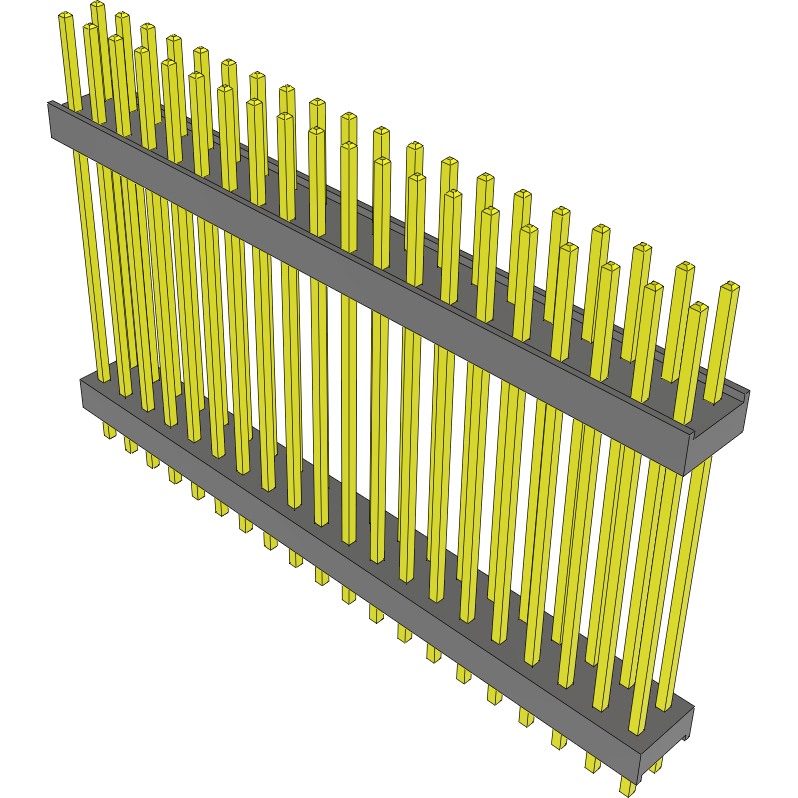 Samtec-DW-20-19-L-D-975 Connector Headers and PCB Receptacles Conn Board Stacker HDR 40 POS 2.54mm Solder ST Top Entry Thru-Hole Bulk