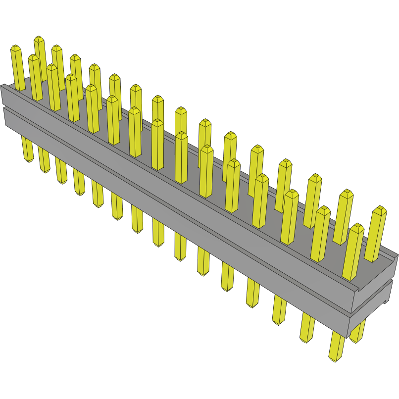 Samtec-TW-15-02-S-D-130-125 连接器插头及 PCB 插座 Conn Board Stacker HDR 30 POS 2mm Solder ST Top Entry Thru-Hole Bulk