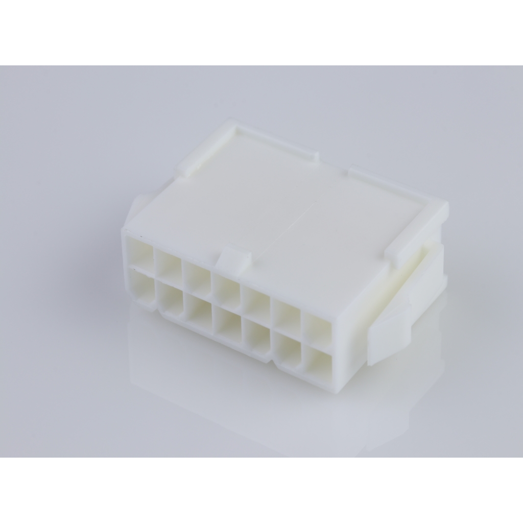 Molex-39-01-2146 Custodia filo connettore dedicato Conn Housing M 14 POS 4.2mm Crimp ST Panel Mount Natural Mini-Fit Jr™ Bag