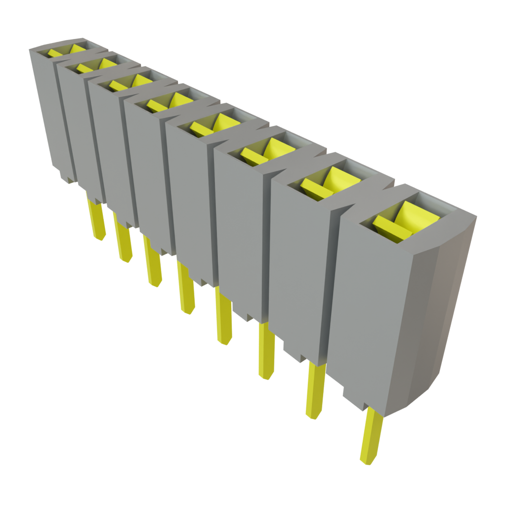Samtec-SSA-108-S-G Piastre connettori e prese PCB Conn Socket Strip SKT 8 POS 2.54mm Solder ST Top Entry Thru-Hole Bulk