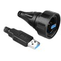 Bulgin Components PLC-PX0840/A3/3M00 Cable Assembly USB USB Standard A Plug to Sealed A Plug 3m Cable