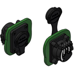 Conn XLR M 3 POS Solder RA Thru-Hole 4 Terminal 1 Port