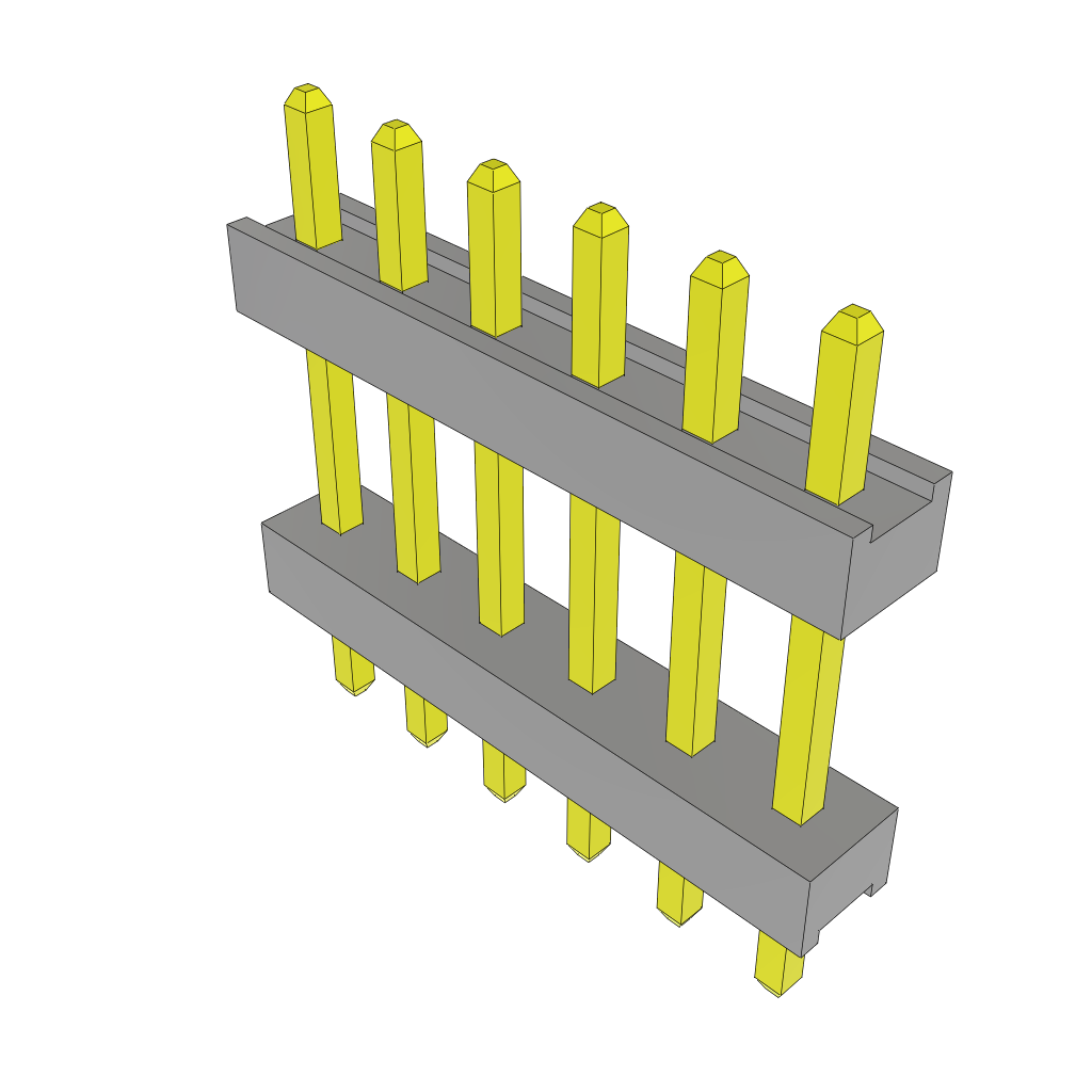 Samtec-TW-06-09-G-S-280-090 Piastre connettori e prese PCB Conn Board Stacker HDR 6 POS 2mm Solder ST Top Entry Thru-Hole Bulk