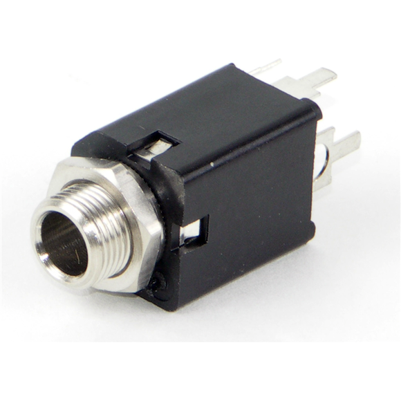 Switchcraft-112APCX Connector Audio and Video Conn Phone Jack F 2 POS Solder ST Thru-Hole 5 Terminal 1 Port