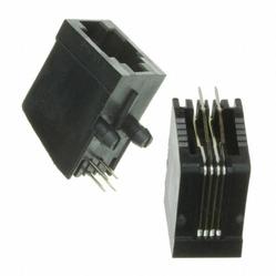 Assmann WSW components, Inc-A-2004-3-4-N-R Telecomunicaciones y teléfono del conector Conn Modular Jack RCP 4 POS 2.54mm Solder RA Thru-Hole 4 Terminal 1 Port