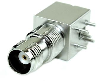 Amphenol RF-031-5660 Connector RF Conn TNC 0Hz to 11GHz 50Ohm Solder RA Thru-Hole RCP Gold Tray