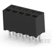 TE Connectivity-215307-5 连接器插头及 PCB 插座 Conn Socket Strip RCP 10 POS 2.54mm Solder ST Top Entry Thru-Hole Carton