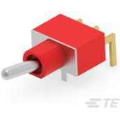 TE Connectivity-AE101MD1AB04 Switch Toggle Switch Toggle ON None ON SPDT Short Bat Lever PC Pins 20VAC 20VDC 0.4VA PC Mount with Bracket Bulk