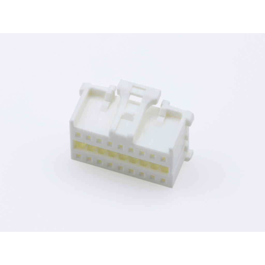 Molex-51353-1800 Einzeladersteckverbinder, Gehäuse Conn Housing RCP 18 POS 2mm Crimp ST Cable Mount Natural MicroClasp™ Bag