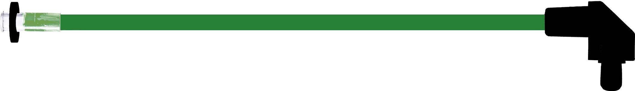 Bivar-SZR4-6.00-F5PD54-5 LED-Lichtleiter LED Light Pipe Round Green Flexible