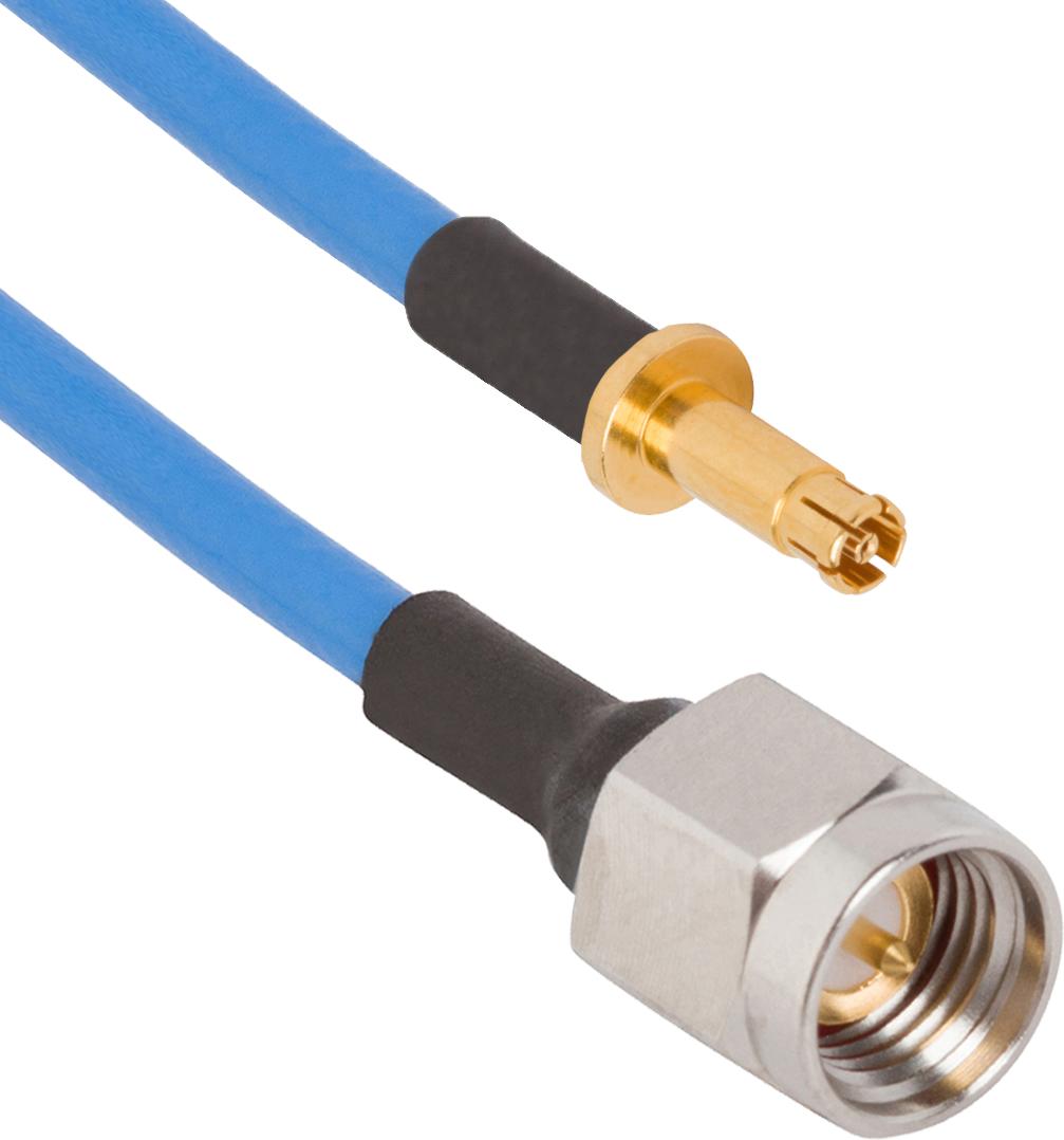 Amphenol-7093-0175 Kabelbaugruppen Koaxial Cable Assembly Coaxial 0.304m SMPM to SMA M-M Bag