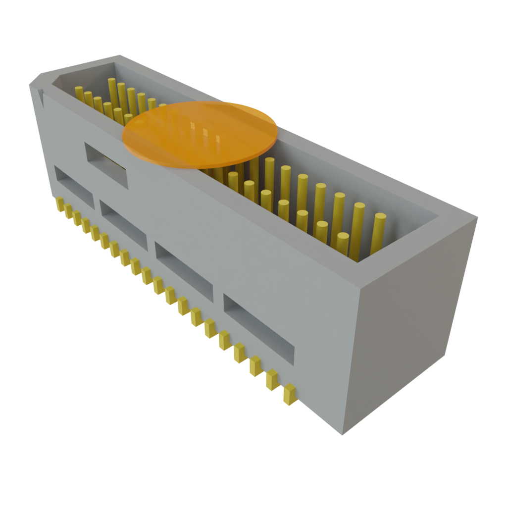 Samtec-TEMS-120-02-03.0-H-D-K-TR 连接器插头及 PCB 插座 Conn Shrouded Header (4 Sides) HDR 40 POS 0.8mm Solder ST Top Entry SMD T/R
