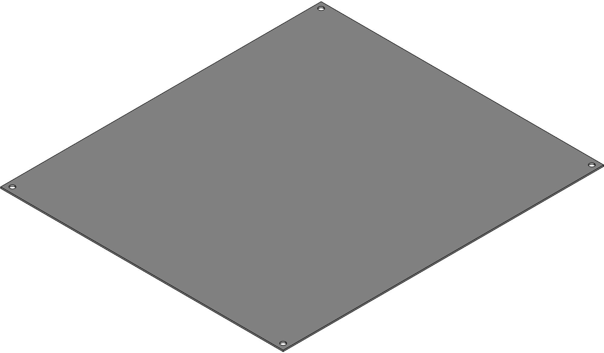 Hammond Manufacturing-P1868 null Inner Panel, Steel, White, 16.88 In Length, 14.88 In Depth