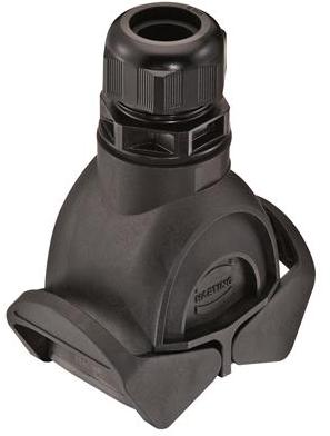 HARTING Technology Group-19411060722 Backshells Hood 180° 6B Shell Size Glass Filled Nylon/Glass Filled Polyamide Double Lock Han-Eco®