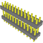 Conn Board Stacker HDR 24 POS 2.54mm Solder ST Thru-Hole Bulk