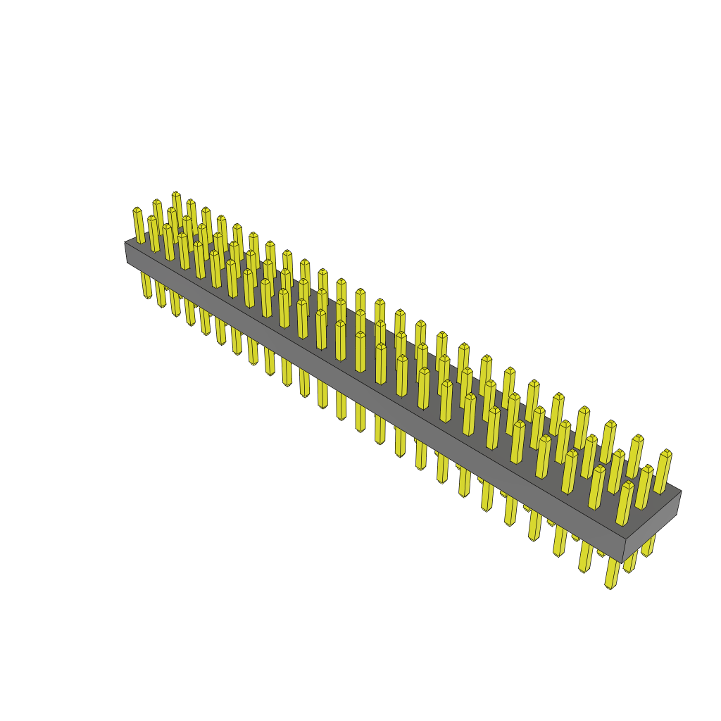 Samtec-TMMH-125-06-L-T Steckverbinderleisten und Leiterplattenbuchsen Conn Unshrouded Header HDR 75 POS 2mm Solder ST Top Entry Thru-Hole Bulk
