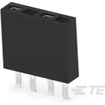 TE Connectivity-215299-4 Embases de raccordement et réceptacles PCB Conn Socket Strip SKT 4 POS 2.54mm Solder ST Thru-Hole Carton