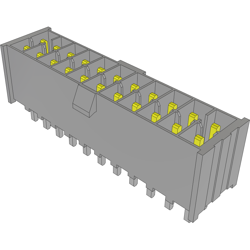 Samtec-IPL1-111-01-L-D-K 连接器插头及 PCB 插座 Conn Wire to Board HDR 22 POS 2.54mm Solder ST Top Entry Thru-Hole Mini Mate® Tube