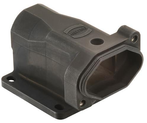 HARTING-19400030951 Schrumpfbalgenadapter Surface Mount Housing 180° 3A Shell Size Chromate Zinc Die Cast Screw Lock Han®