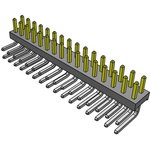 Conn Unshrouded Header HDR 32 POS 2mm Solder RA Side Entry Thru-Hole Bulk