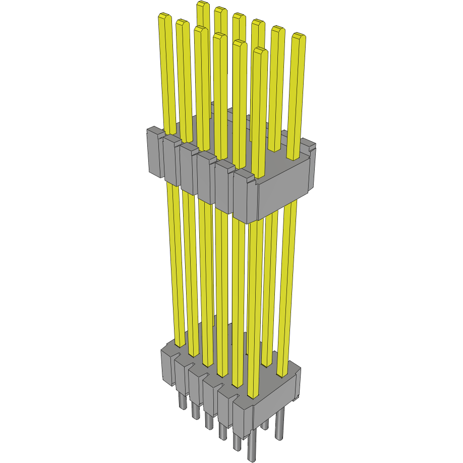 Samtec-DWM-06-61-L-D-700 连接器插头及 PCB 插座 Conn Board Stacker HDR 12 POS 1.27mm Solder ST Thru-Hole Layer