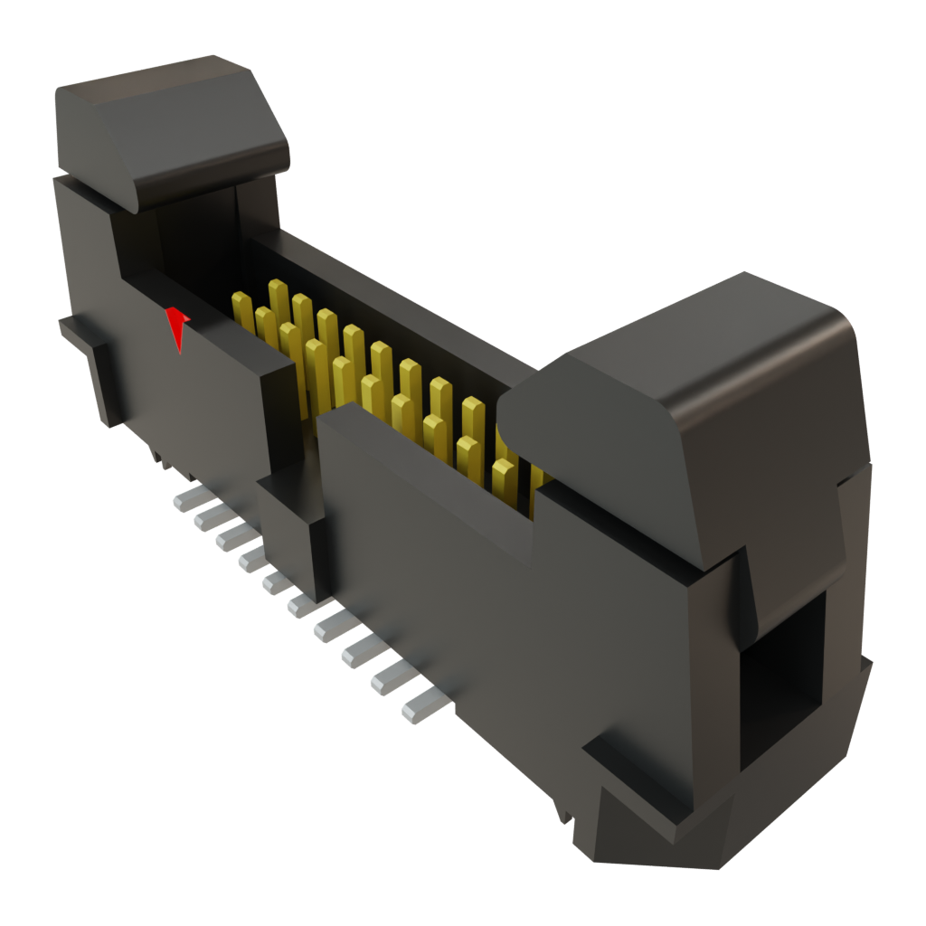 Samtec-EHF-110-01-F-D-SM-LC Embases de raccordement et réceptacles PCB Conn Ejector Header HDR 20 POS 1.27mm Solder ST Top Entry SMD Tube