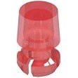 Keystone Electronics-8662 光学透镜 Round Optical Lens Red Polycarbonate Snaps