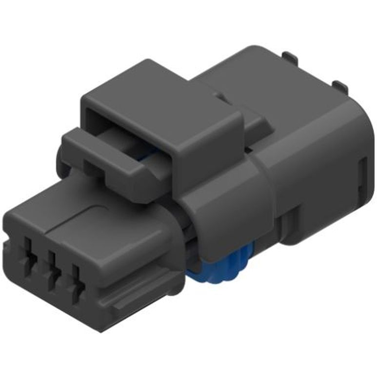 Delphi-10820167 Einzeladersteckverbinder, Gehäuse Conn Housing RCP 3 POS 3.33mm Crimp ST Cable Mount Black