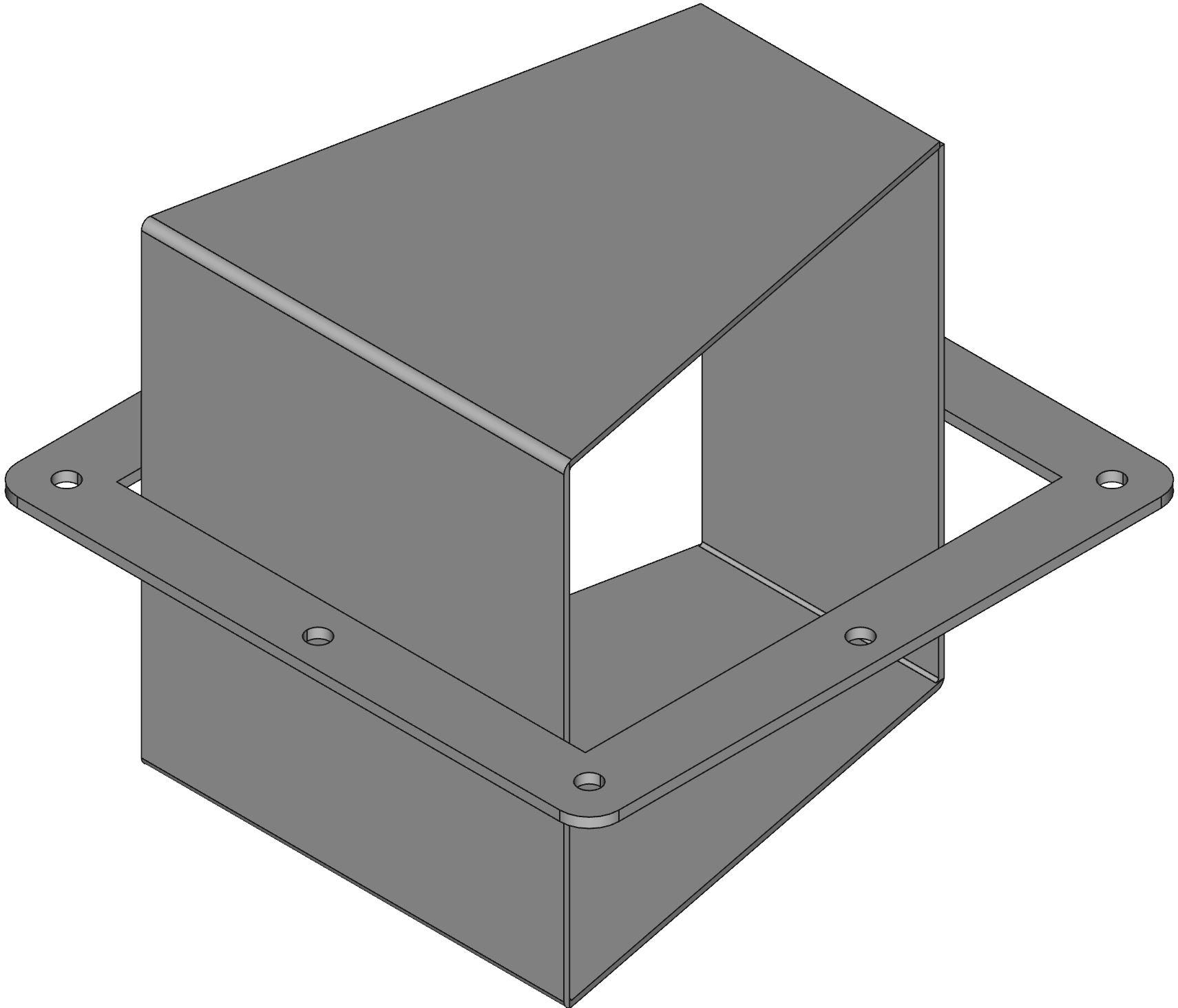 Hammond Manufacturing-1487D2P Accessori per cavi N12 Wireway, 22 Elbow - Fits 6 x 6 - Steel/Gray