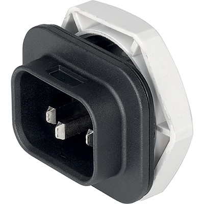 SCHURTER-4312.0004 Connector Power Conn Power F 3 POS Crimp ST Cable Mount 3 Terminal 1 Port Box