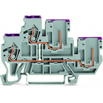 2-Conductor/2-Pin, double-Deck Carrier Terminal Block